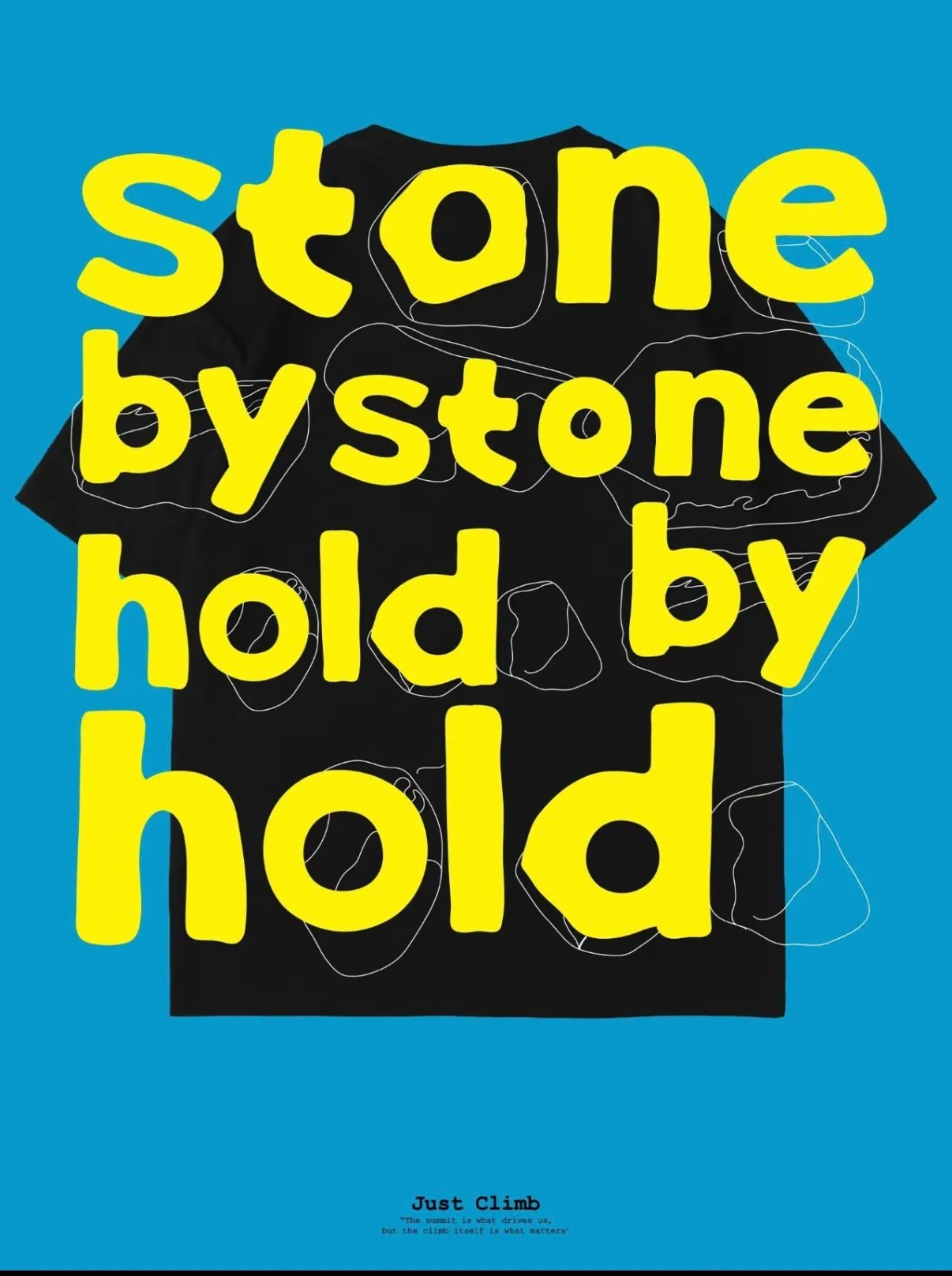 Stone & Hold - Just Climb Tee - Image 2